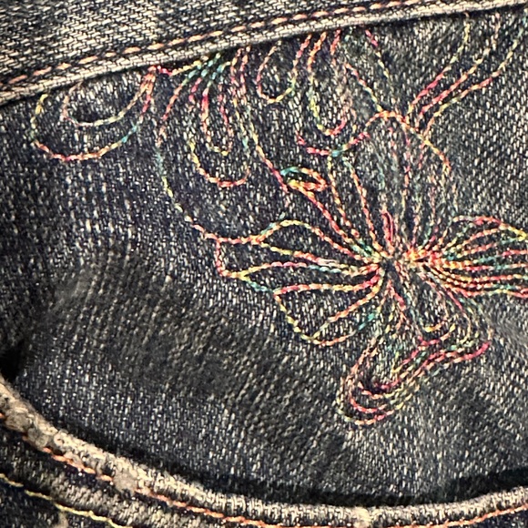 Levi’s slouch straight leg sz 7 jean deconstructed custom made maxi skirt denim - Picture 4 of 15